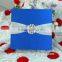 Ideal Products 2015 Wholesale Silk Invitation Boxes with Ribbon and Buckle