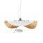 Italy Nordic Creative Black Gold Foil Chandelier Bedroom Art Modern Elegant Metal Hat Pendant Light