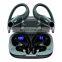 Call Siri Voice Assistant TWS Earphones Sport Ear Hook LED Display Headphones Stereo Headsets Waterproof Earbuds OEM