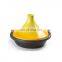 Cast iron non stick enamel tagine pots casserole with ceramic lid