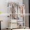 Luxury metal multifunction coat racks garment coat hanger clothes organizer hanger hooks stand clothes rack