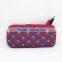 full color printing neoprene pencil case, pink color for girls, neoprene material with zipper