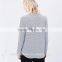 Stripe t shirt high quality OEM service fashion t shirt women long sleeve t shirt design TS034