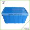 Hinged Storage Plastic Box Fold Down Lid 50 Litre