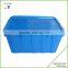 Hinged Storage Plastic Box Fold Down Lid 50 Litre