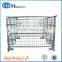 Powder coating collapsible steel cage pallets box basket pallet