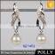 hot sale Simple pearl Earring Designs For Women silver earrings