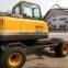 LG6100 Excavator, Walking Wheel Excavator, 10T Wheel Excavator