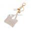 2016 Custom Keychain Bling Fashion Pendant Bag Keychain 18K Gold Keyring