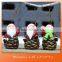 Unique design ceramic LED Santa Claus fancy christmas decorations