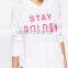Sports 100% Cotton White Pullover Hoody Sweater