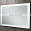 illuminated bathroom mirror with glass shelf