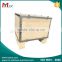 Foldable plywood box with pallet