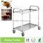 stainless steel food service trolley/2tier wholesale restaurant food service trolley