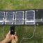 Portable Power Bank for Mobile Phone, Foldable Solar Charger for travel and outdoor use