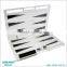 Independent Research And Development Acrylic Leather Backgammon Set With Lucite