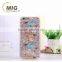 Peacock pattern colored drawing transparent TPU Cell phone case For iphone 6 case For iphone 6s case