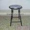 Living Room Furniture Metal Folding Stool Children Chair With PVC Cushioned Seat