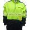 hot sale 100% polyester OEM half zipper with pocket flourescent polar fleece