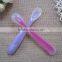 hot sales food grade silicone baby spoon with inserted nylon stick