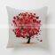 Colourful spring tree pattern 18 inch pillow covers washable
