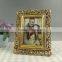 Gold color photo frame flower design frames