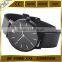 Classic leather strap genuine leather quartz watch stainless steel back case watch