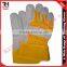 Lined Cotton Backed Work Gloves, Green Work Gloves, Strong Gloves