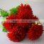 7 heads long stem chrysanthemum flower made of silk cloth floor decoration flower