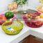 round design fruit plastic basket/unbreakable plastic basket/vegetable basket
