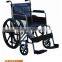 Extra width and adjustable seat high steel manual wheelchair