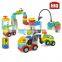 plastic enlighten city oil station toy brick building block set
