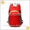 China red color waterproof cycling foldable polyester fashion backpack