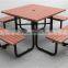 Wholesale picnic table recycled plastic table outdoor