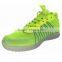 Flyknit +PU material led light shoes for men and women chirldren cheap price own-designed