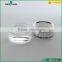 High Quality Empty Glass Cosmetic Bottle with the lid of the silver
