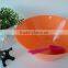 Colorful Plastic Round Salad and spoon set
