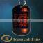 hot sale shape colour printing custom dog tag with chain