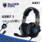 Brand Sades SA-901 Pro Gaming Headset studio headphones 7.1 Surround Sound earphone game Headphone with Microphone for PC Gamer