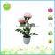 Plastic flower decoration solar light for outdoor