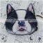 super lovely cartoon 3D solid big eye dog style ladies plush zipper small money coin bag