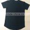Wholesale mens scoop bottom tall t shirt blank custom extended blank t shirt