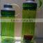 Tritan material spill plastic sports water bottle with handle