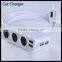 3 Socket Splitter Adapter For Iphone Mini Usb Car Charger 4