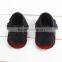 baby genuine leather moccasin shoes sandals