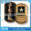Antique army style personalized military dog tags