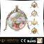 Jewelry Glass Tile Christmas Ornament Necklace