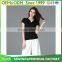 Simple Style Women's V Neck Plain T Shirt Ladies 95%Cotton 5%Lycra Blank Tee Shirt