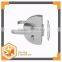 GL-04LS Rotundity glass door door lock, sliding glass door security locks handles , frameless glass door clamp lock
