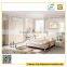 modern design high end wooden bedroom sets furniture with wardrobe, night stand, cabinet and bed w/heandboard